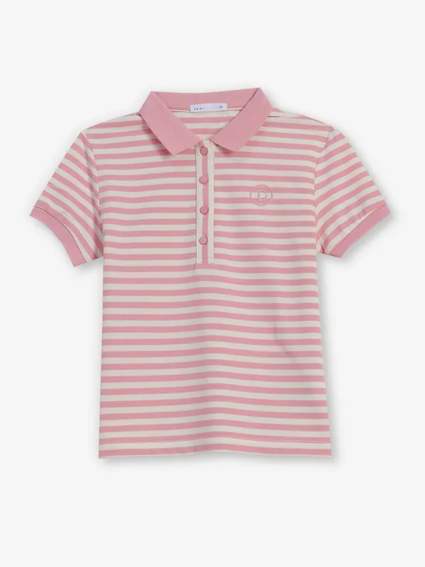 DEAL pink cotton stripe t-shirt