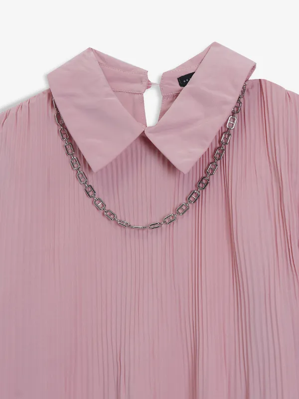 DEAL pink georgette top