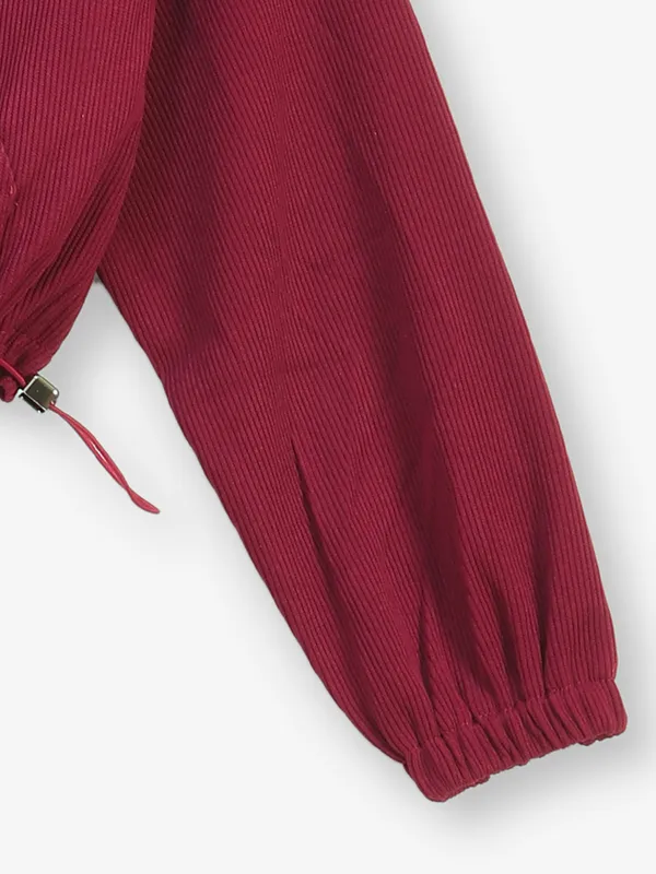 DEAL plain dark pink cotton crop top