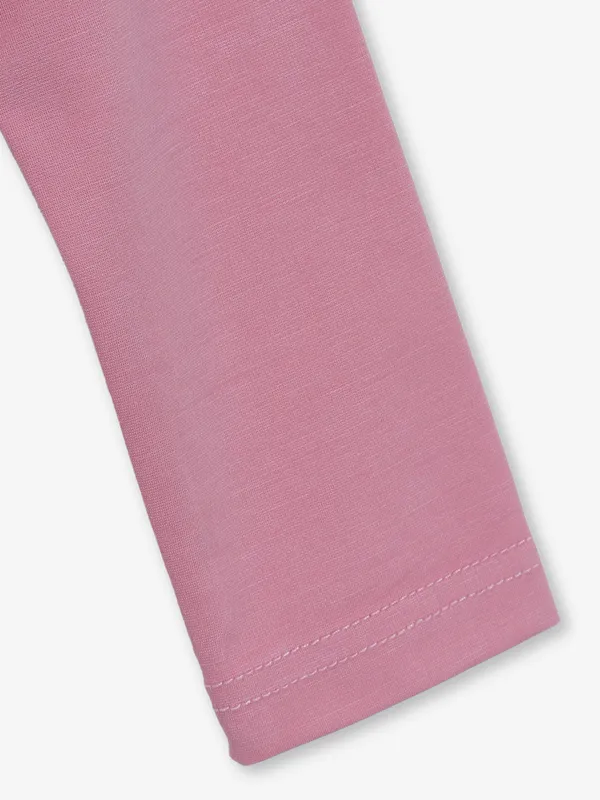 DEAL plain pink cotton crop top