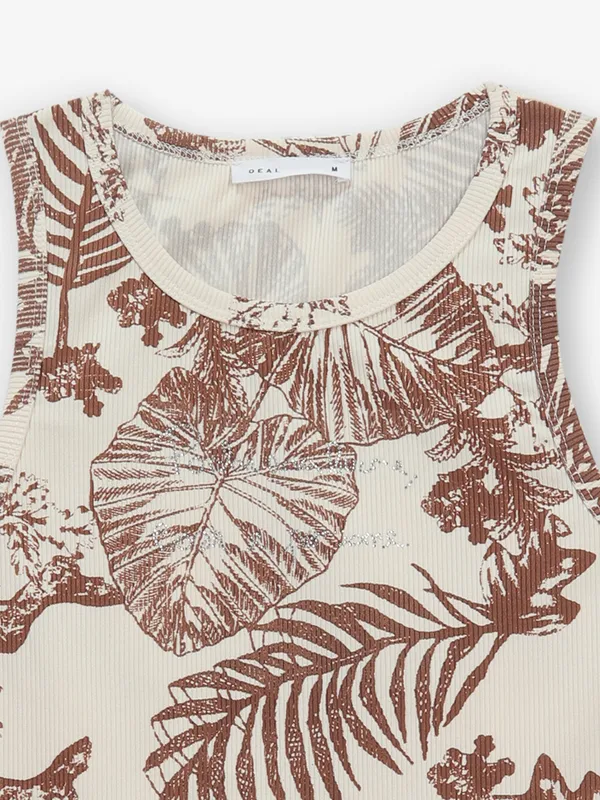 DEAL printed brown cotton top