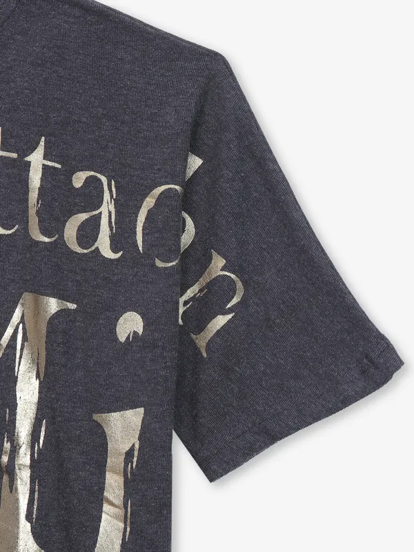 DEAL printed grey cotton t-shirt