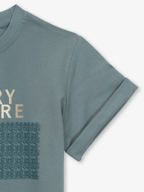 DEAL printed L.green cotton t-shirt