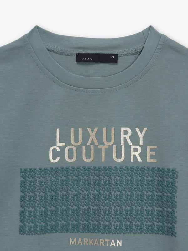 DEAL printed L.green cotton t-shirt