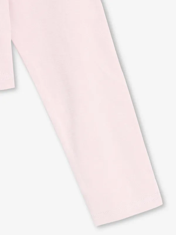 DEAL printed pink cotton crop top