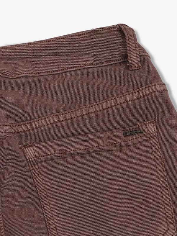 DEAL solid brown straight jeans