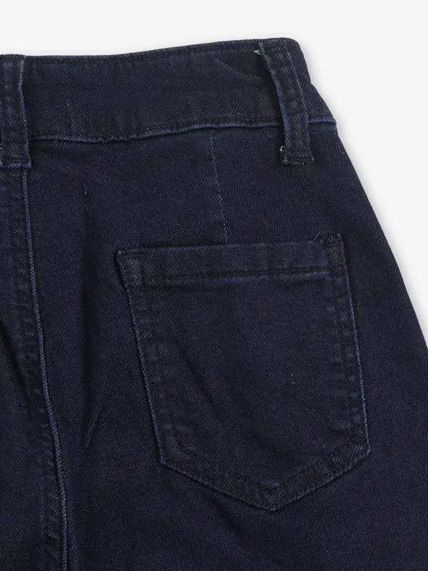 DEAL solid sky blue straight fit denim jeans