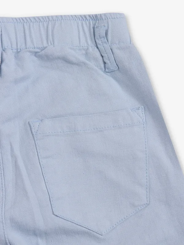 DEAL solid straight fit sky blue denim for girls
