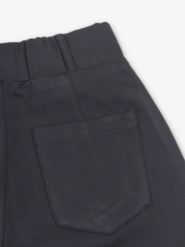 DEAL straight fit black lycra trouser