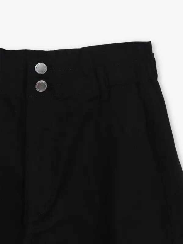 DEAL textured cotton short for women in black