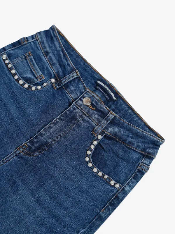 Deal washed blue mom jeans