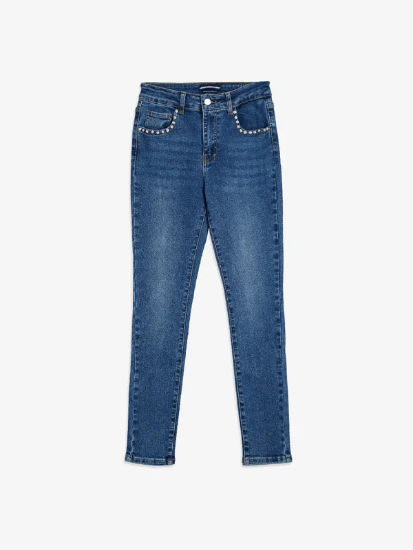 Deal washed blue mom jeans