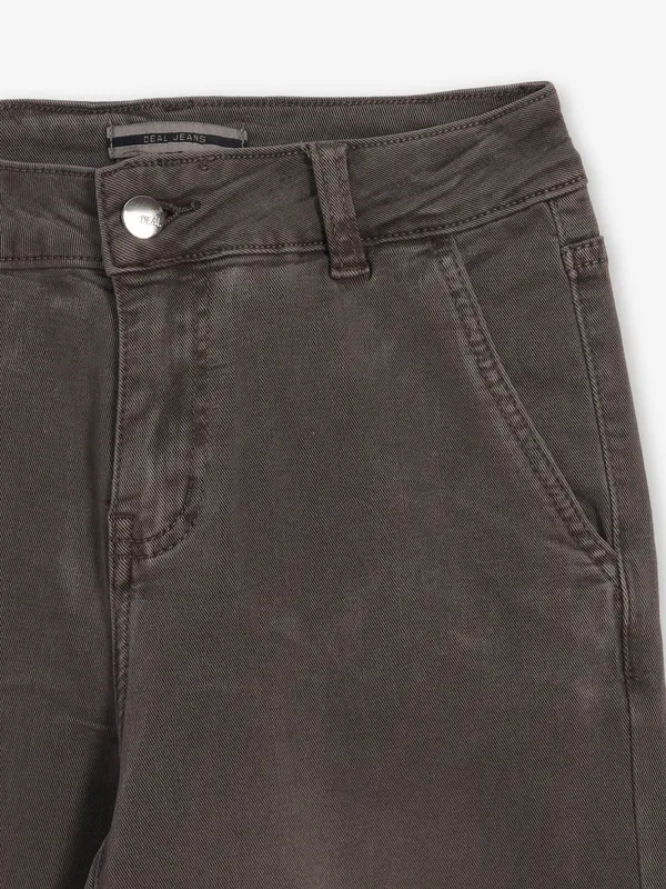 DEAL washed brown jeans in denim