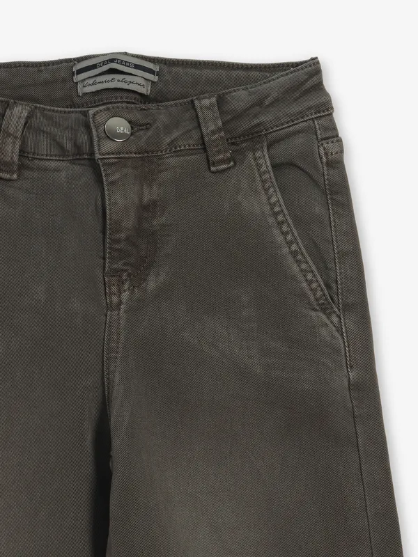 DEAL washed light brown denim jeans for girls