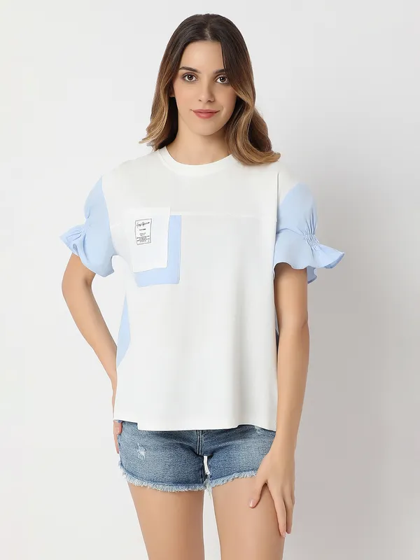 DEAL white cotton top for women