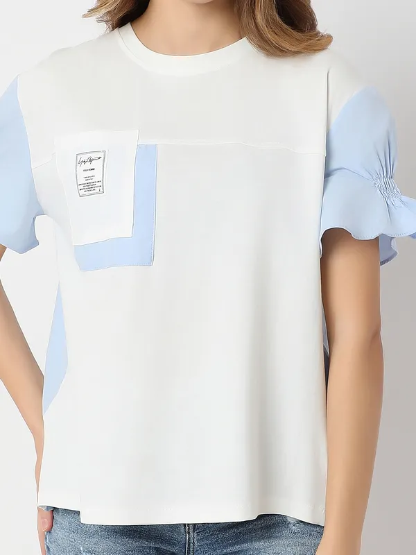 DEAL white cotton top for women