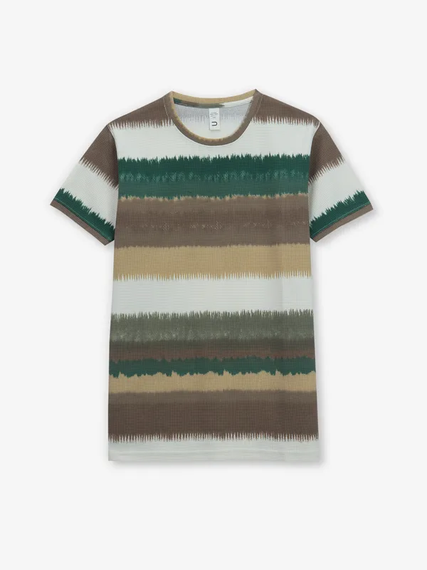 DEEPEE cotton stripe multi-color t-shirt