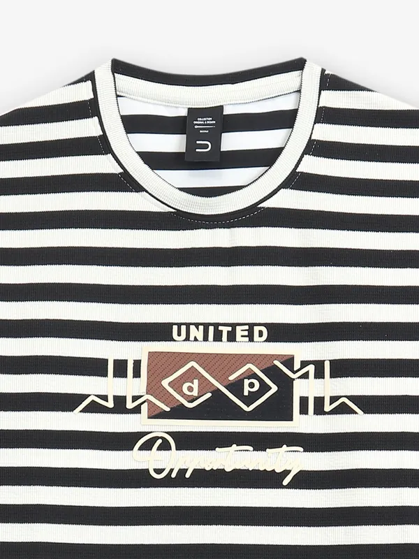 DEEPEE white and black cotton t-shirt