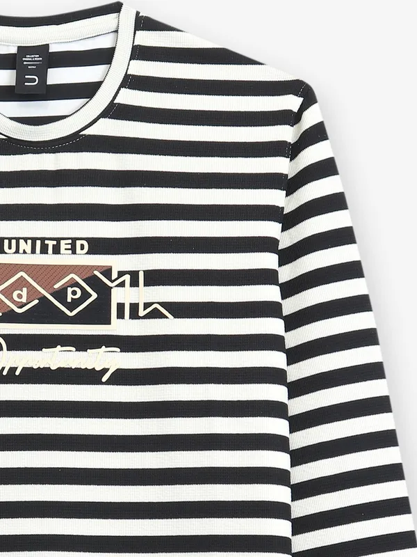 DEEPEE white and black cotton t-shirt