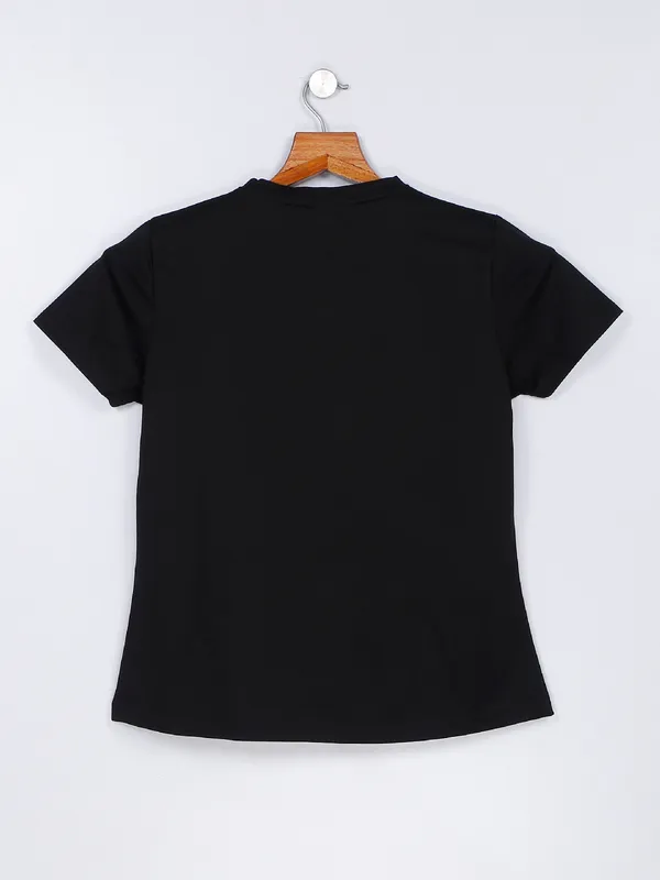 Desi Belle black cotton printed t shirt