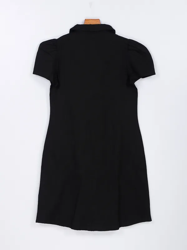 Desi Belle black cotton shirt dress