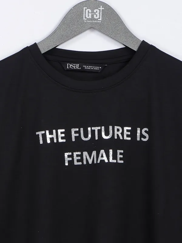 Desi Belle black printed casual top