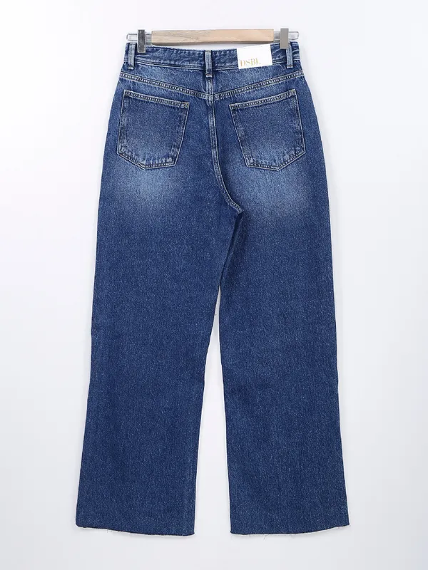 Desi Belle blue wide leg washed jeans
