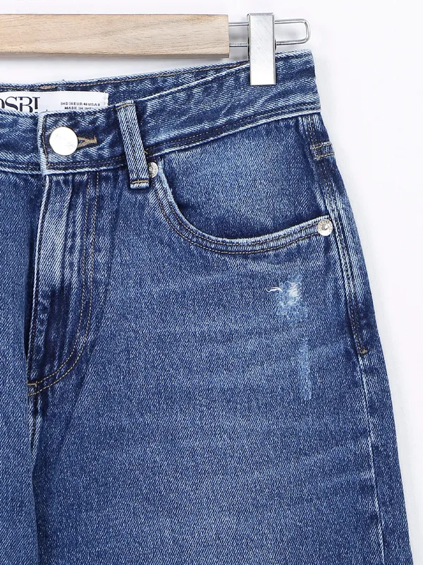 Desi Belle blue wide leg washed jeans