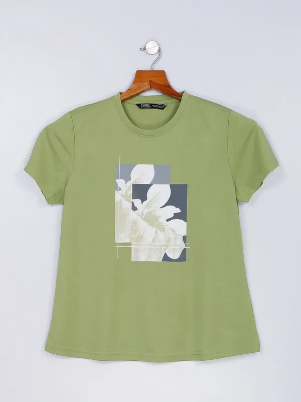 Desi Belle green cotton t shirt