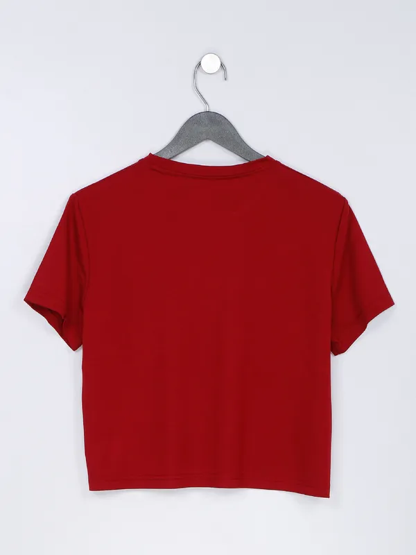 Desi Belle maroon cotton crop top