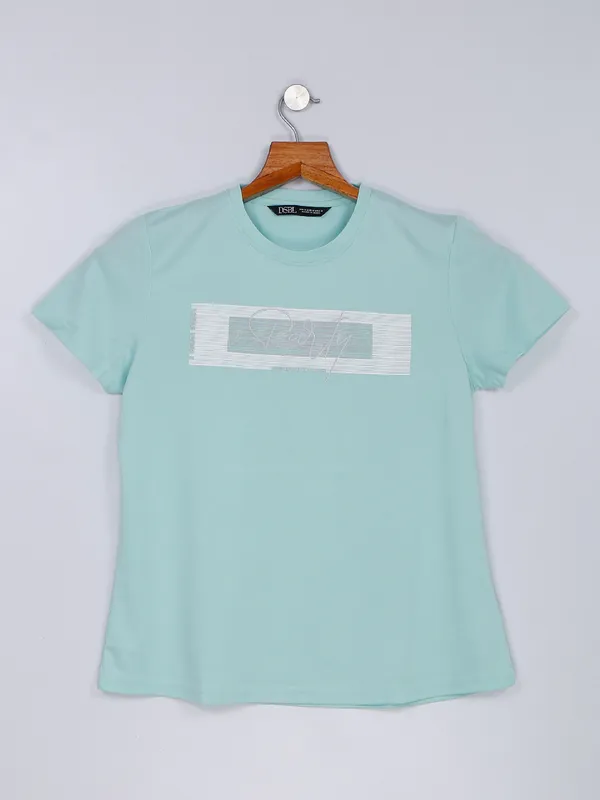 Desi Belle mint green cotton t shirt
