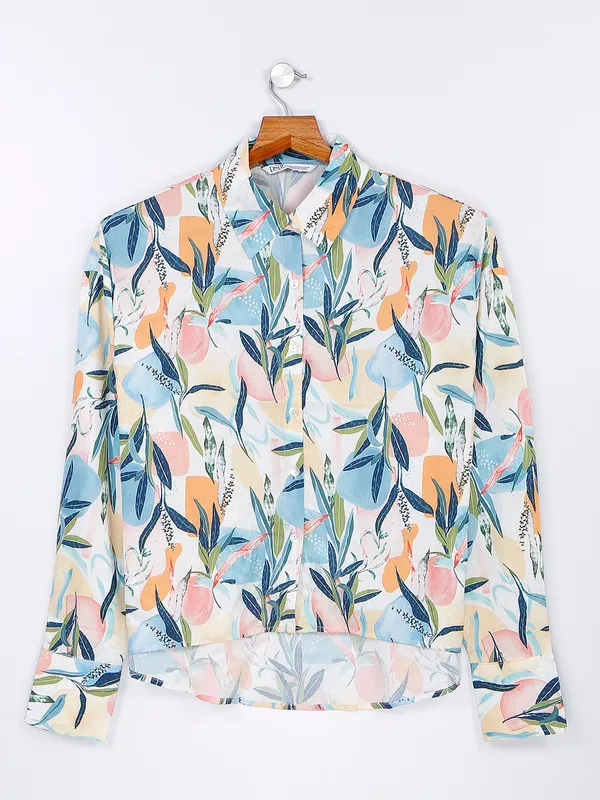Desi Belle multi color polyester shirt