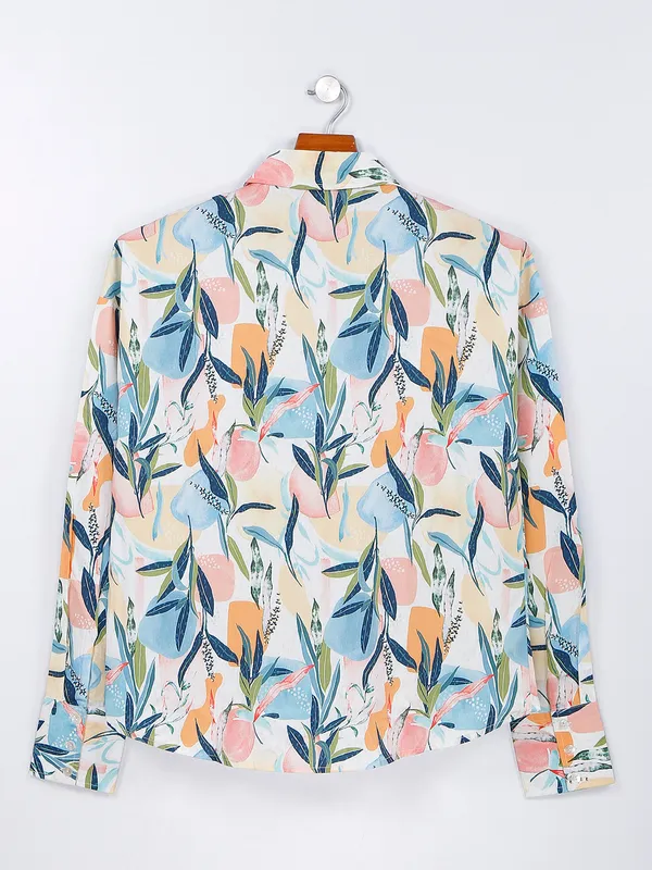 Desi Belle multi color polyester shirt
