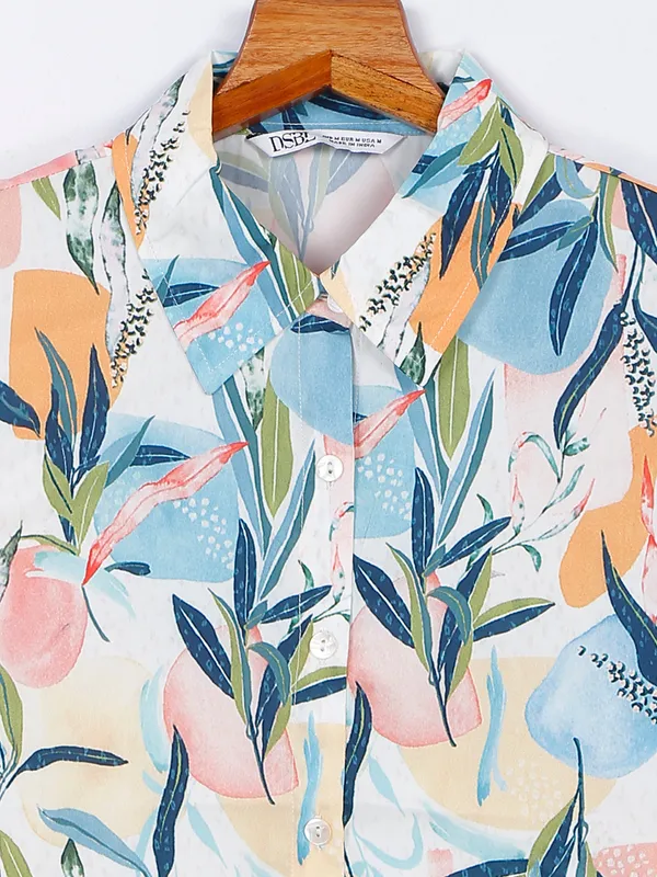 Desi Belle multi color polyester shirt