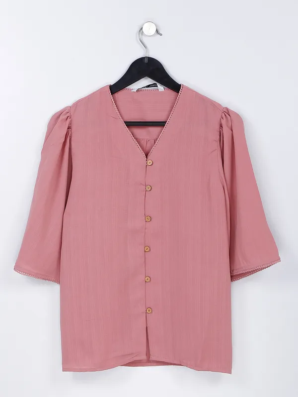 Desi Belle onion pink cotton top