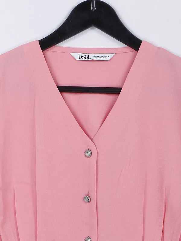 Desi Belle pink cotton casual top
