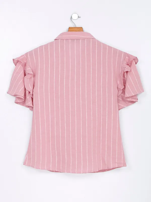 Desi Belle pink stripe cotton top