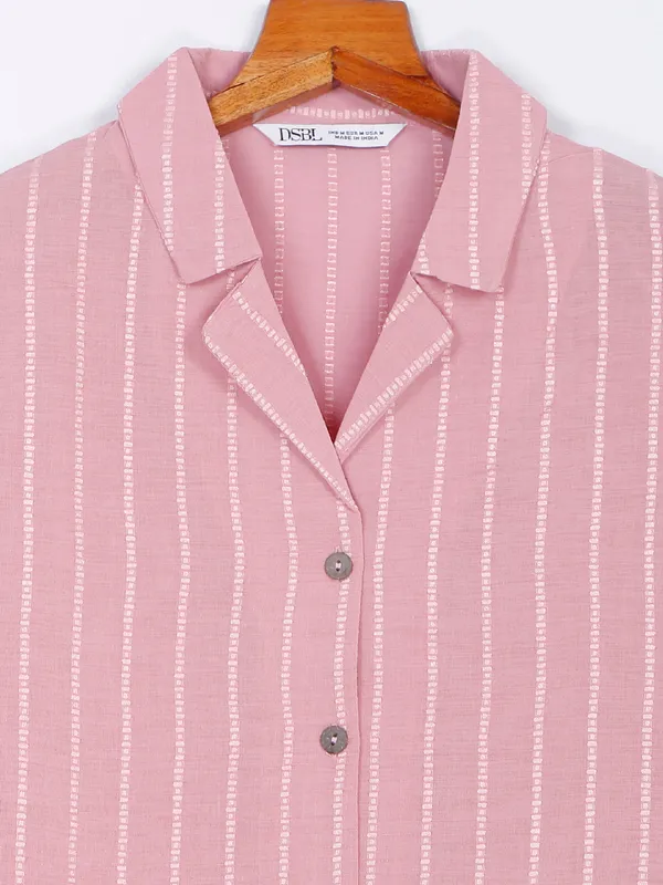 Desi Belle pink stripe cotton top