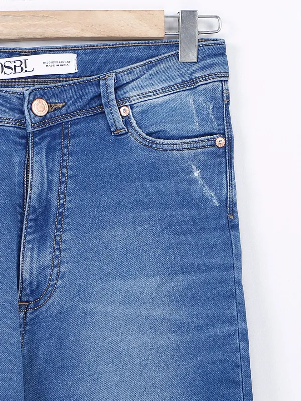 Desi Belle skinny fit blue washed jeans
