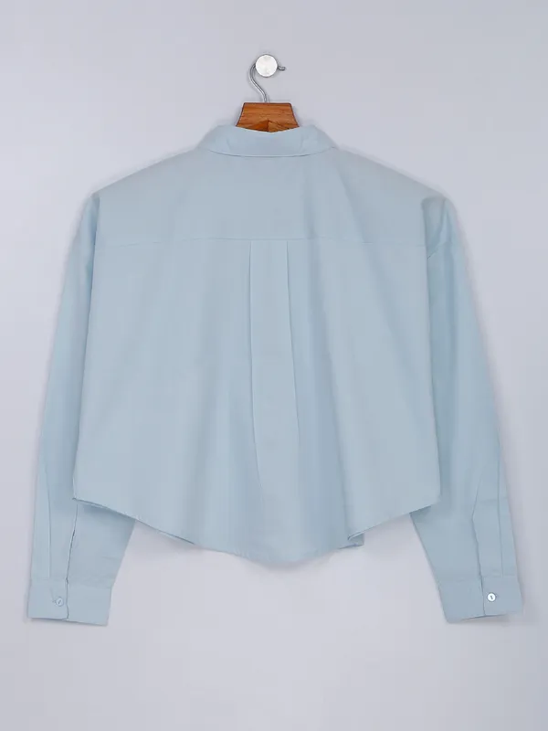 Desi Belle sky blue cotton shirt