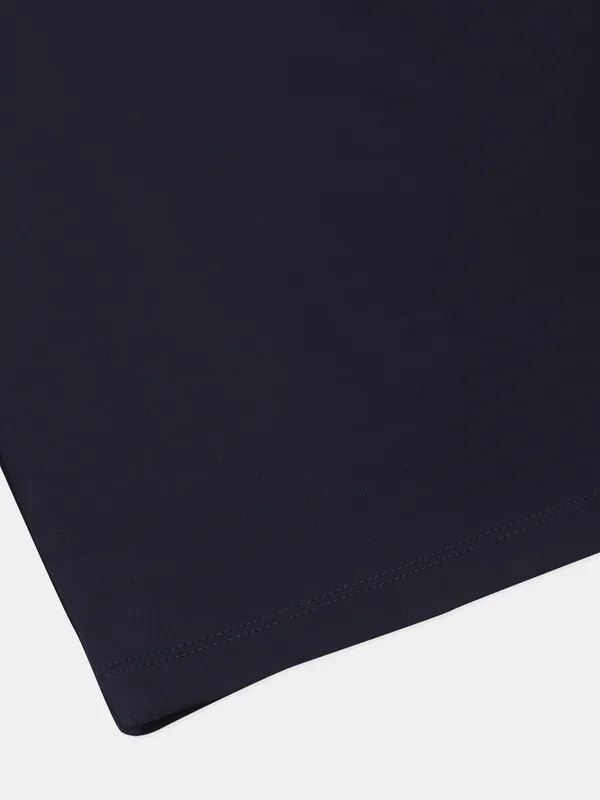 Disorder solid navy t shirt in cotton