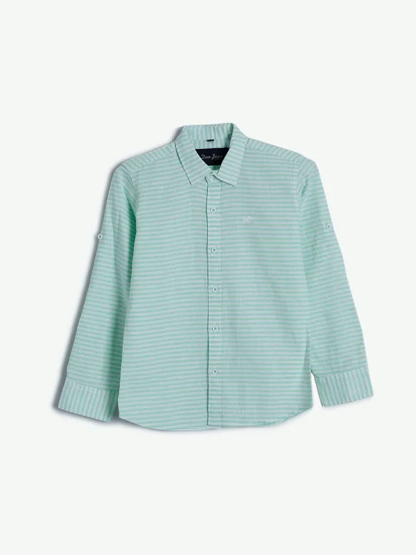 DNJS mint green cotton shirt