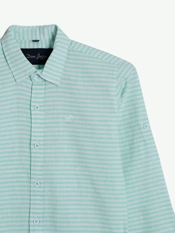 DNJS mint green cotton shirt
