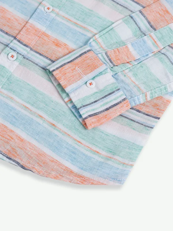 DNJS stripe cotton multi color shirt