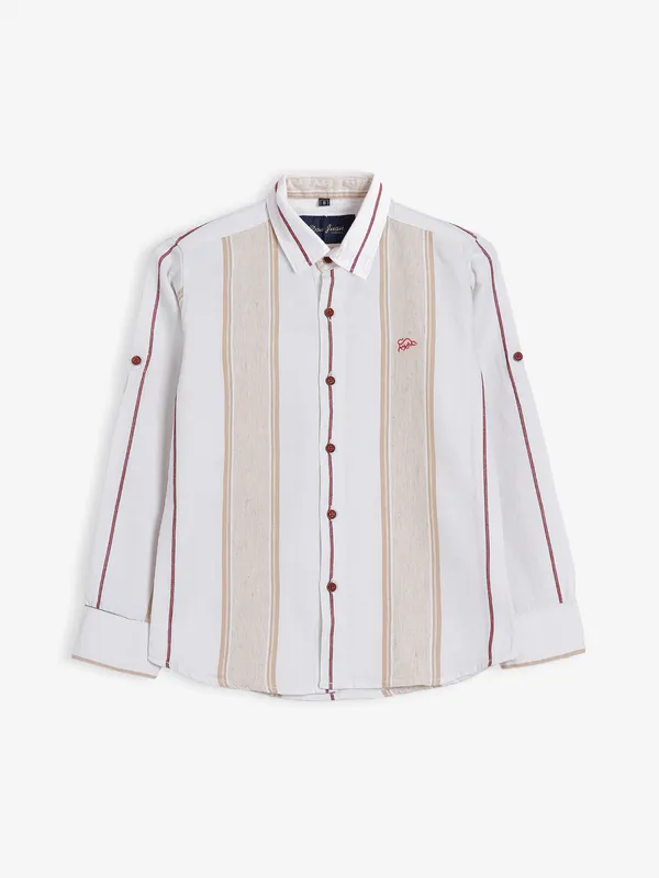 DNJS white and red stripe shirt