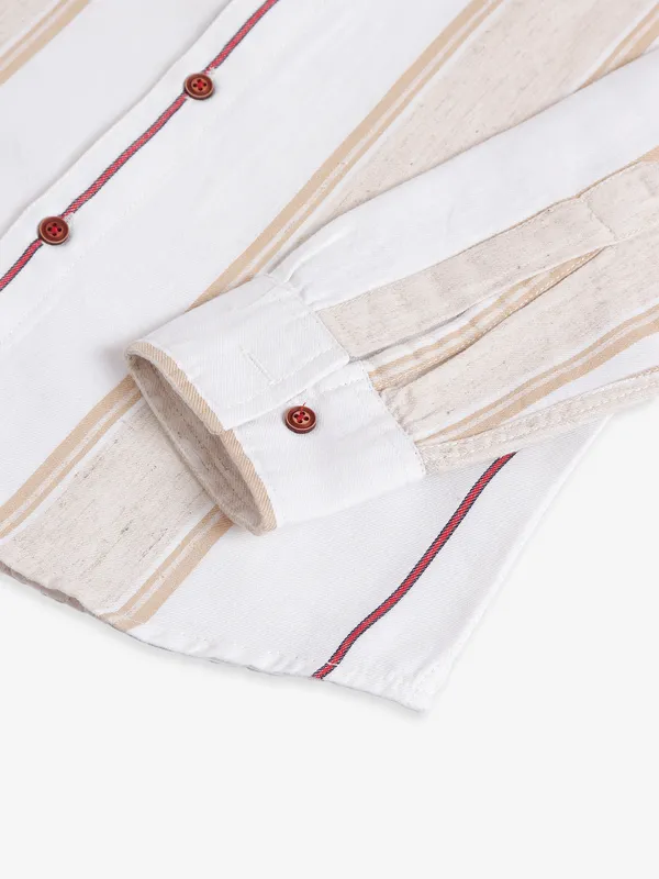 DNJS white and red stripe shirt