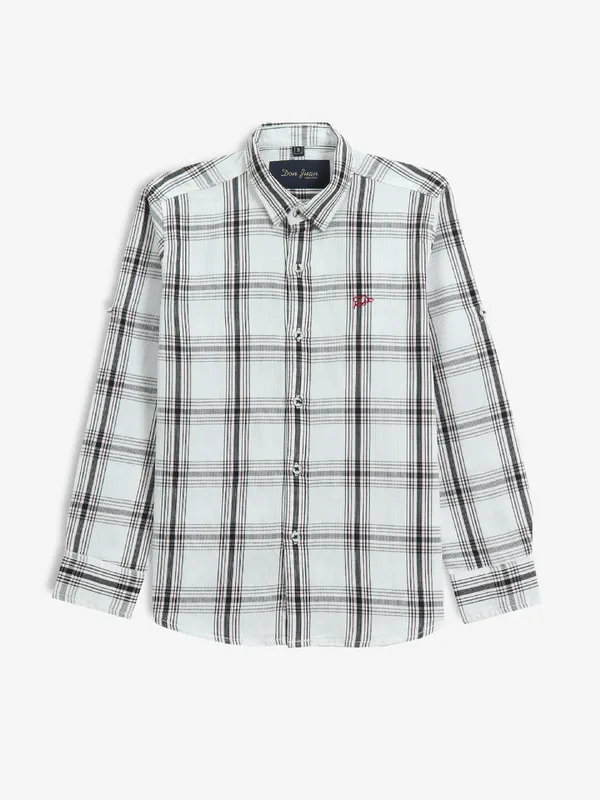 DNJS white checks cotton shirt