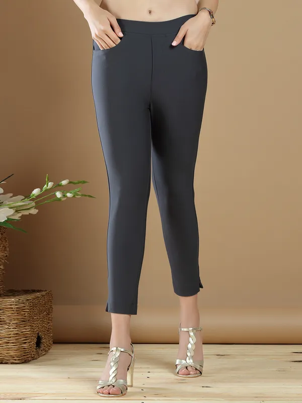 Dolphin grey jeggings lycra for women