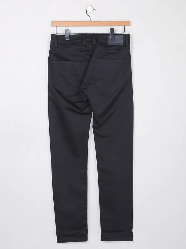 Dragon Hill black casual cotton jeans for men