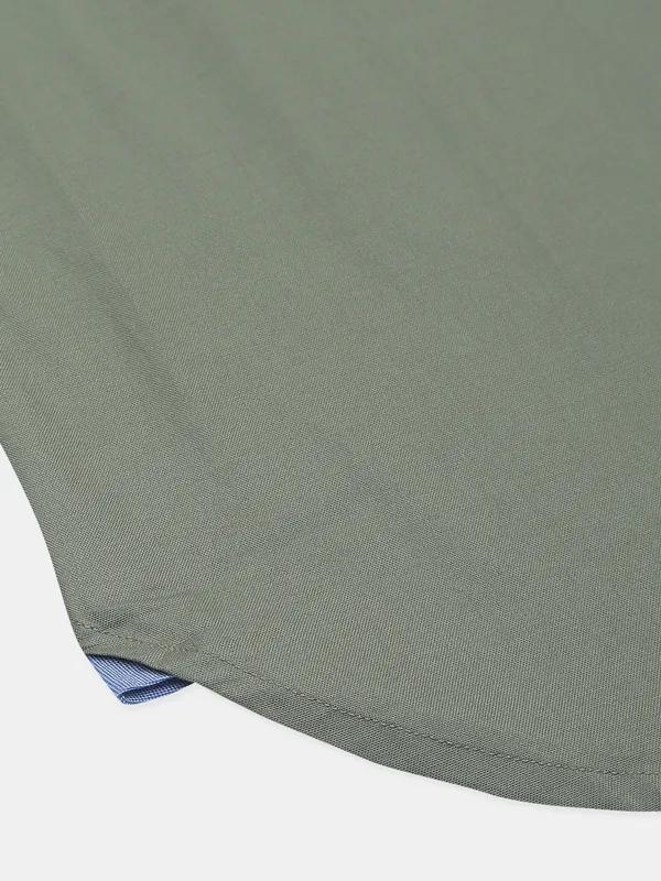 Dragon Hill cotton solid peach men shirt